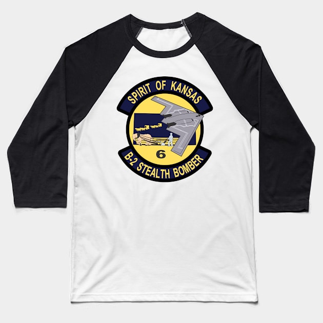 B-2 Stealth Bomber - Kansas Baseball T-Shirt by MBK